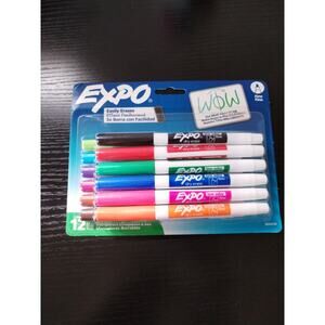 EXPO Dry‑Erase Markers 12 Assorted Colors  (New Sealed)
